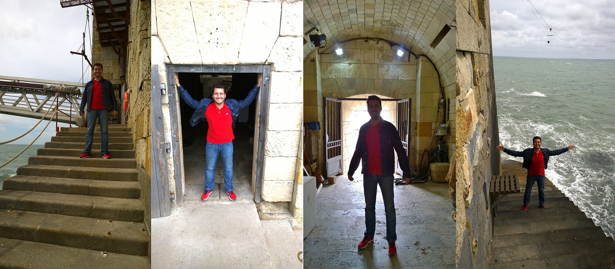 Les escaliers et l'entrée principale de Fort Boyard Les escaliers et l'entrée principale de Fort Boyard
