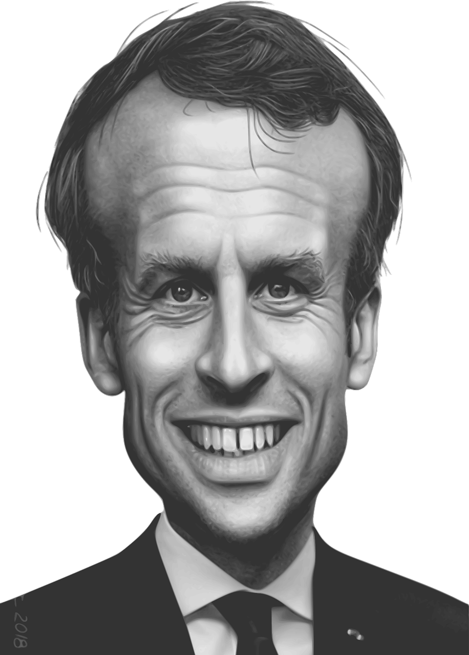 Caricature d'Emmanuel Macron - @Gregroose / Pixabay