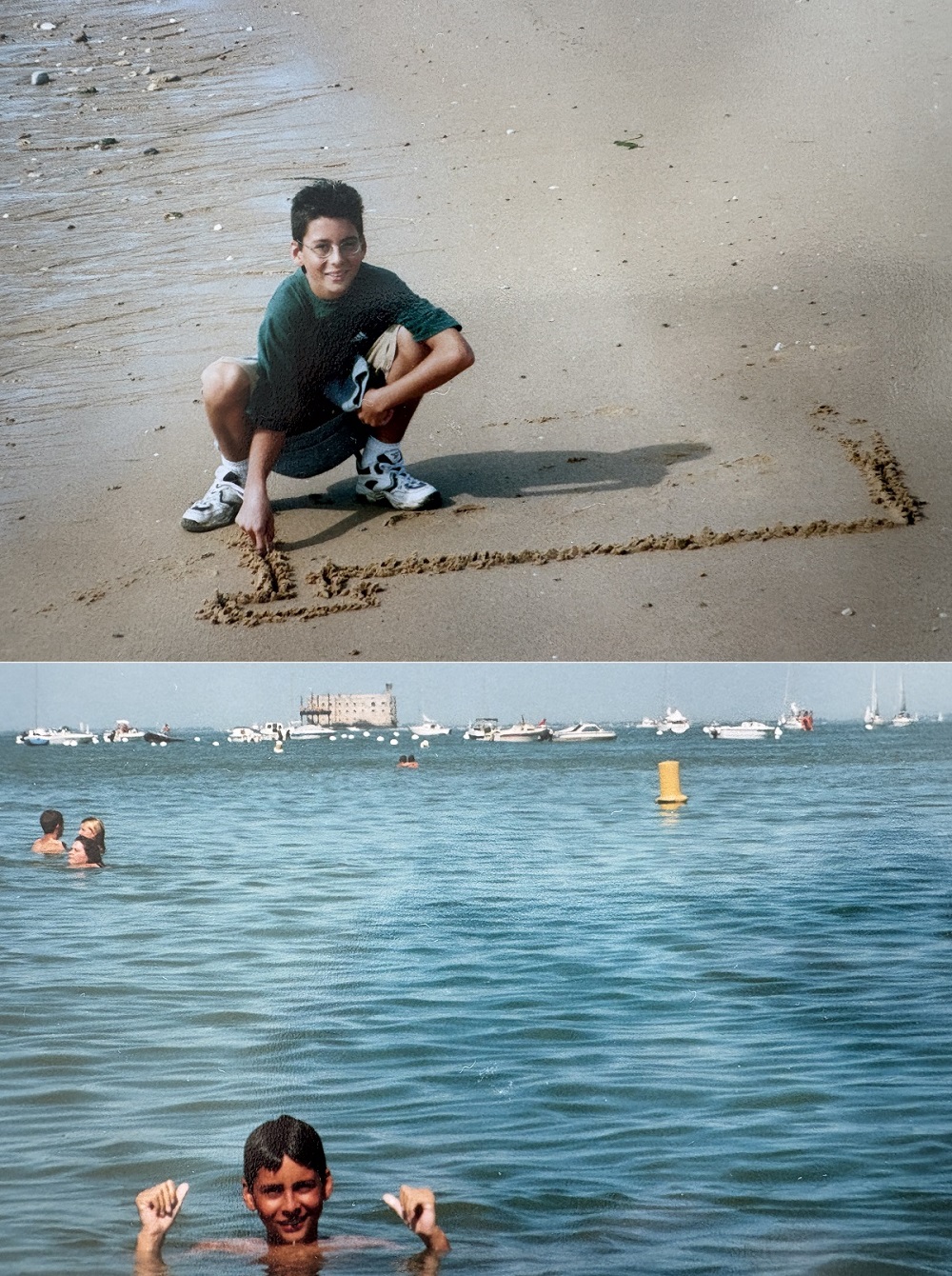 Août 2001 : j'ai 14 ans. Plage de Boyardville Août 2001 : j'ai 14 ans. Plage de Boyardville