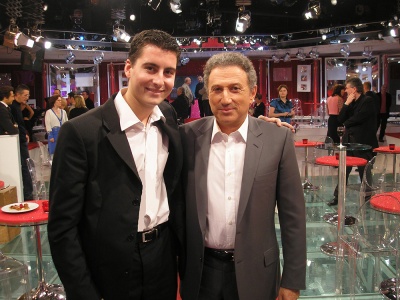 Thibaud Choplin et Michel Drucker